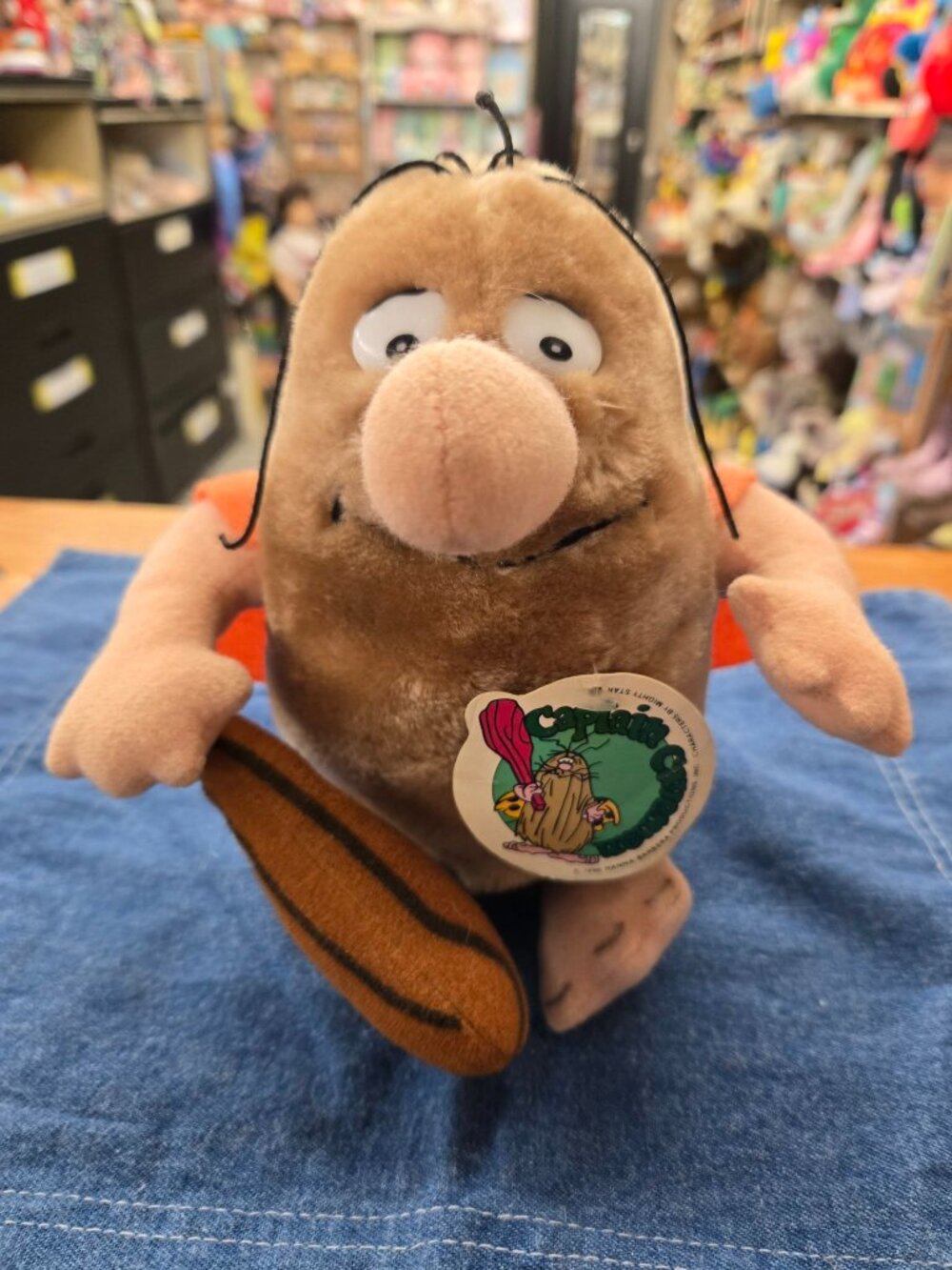 Vintage 1990 Hanna Barbera Captain Caveman with original tag